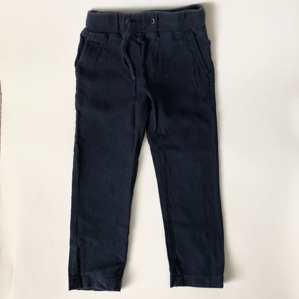 Vince Boys’ Navy Linen blend pant